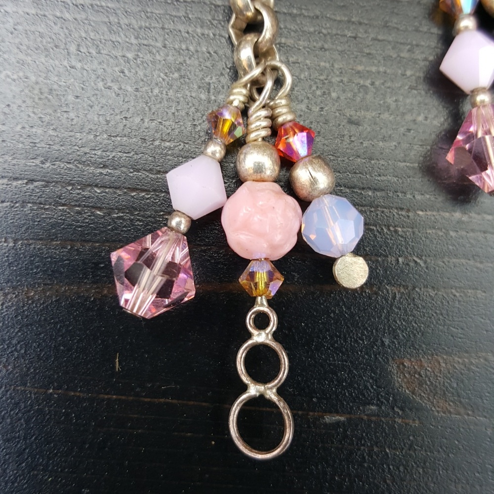 Flirty & Fun Sterling Silver Long Beaded Earrings - Picture 6 of 8